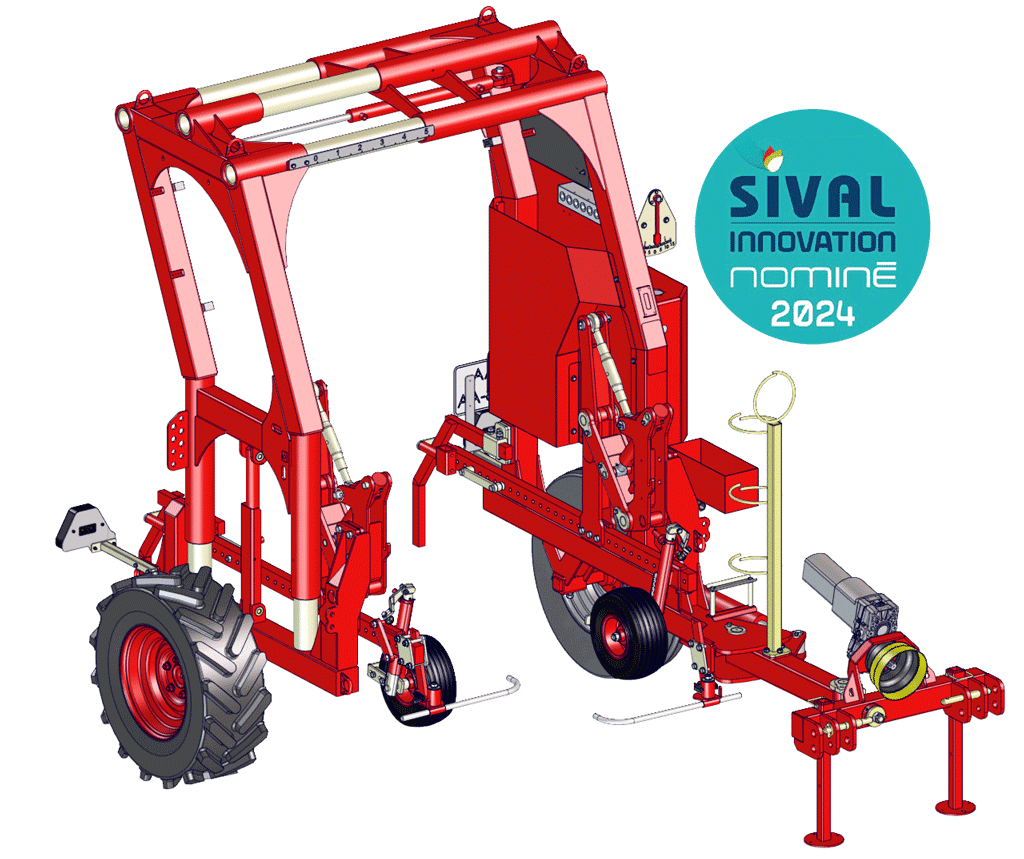 Porte-Outils enjambeur tracteur ACOLYTE III BOISSELET - Travail du Sol