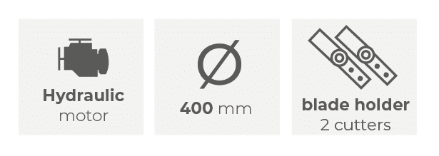 3D mini-mower Ø 400