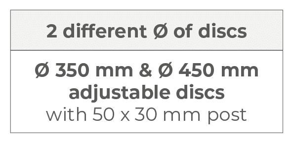 Description 2 disques différents Ø