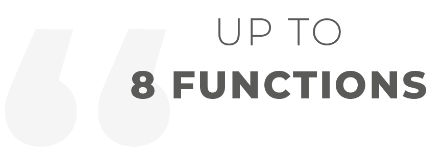 Up to 8 functions