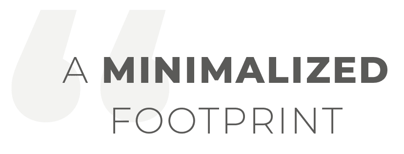 Un encombrement minimaliste