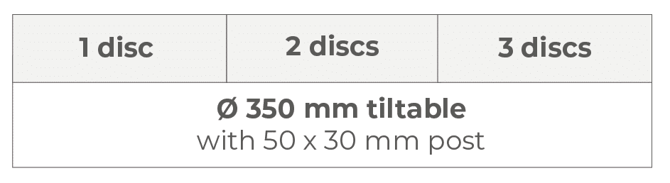Description disques émotteurs 1,2,3 disques